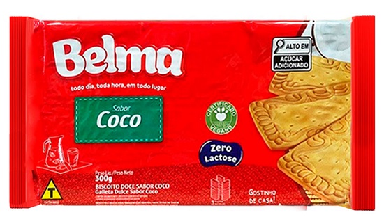 BISCOITO BELMA 300G COCO 