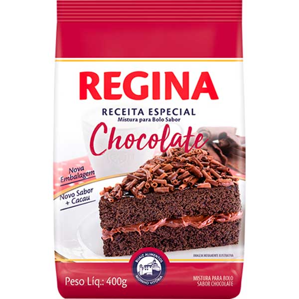 MISTURA PARA BOLO REGINA POUCH 400G CHOCOLATE