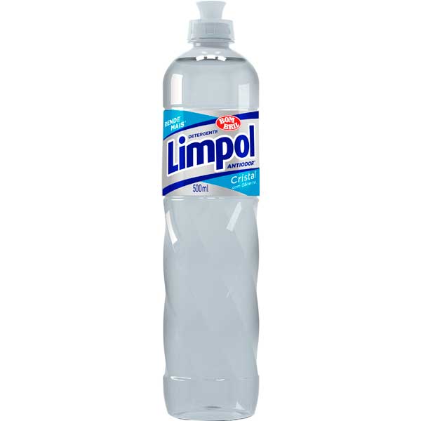 DETERGENTE LIQUIDO LIMPOL 500ML CRISTAL