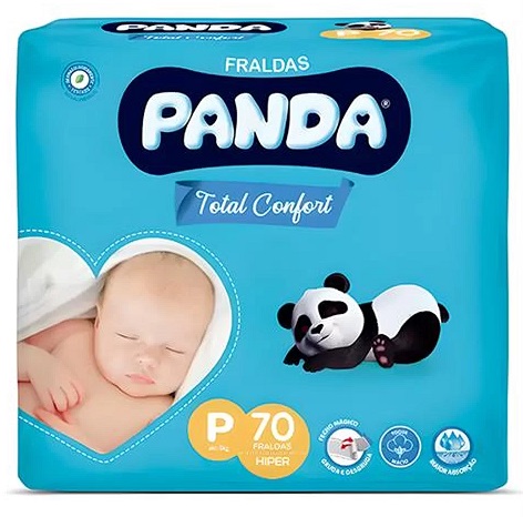 FRALDA PANDA TOTAL CONFORT HIPER P 70UN