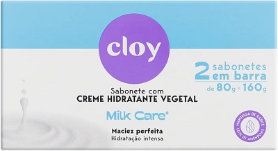 SABONETE CLOY BEAUTY BAR 2X80G MILK CARE