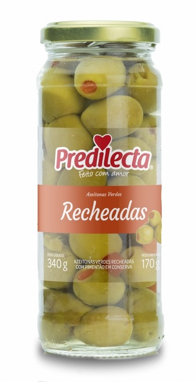 AZEITONA VERDE VIDRO PREDILECTA RECHEADA 170G