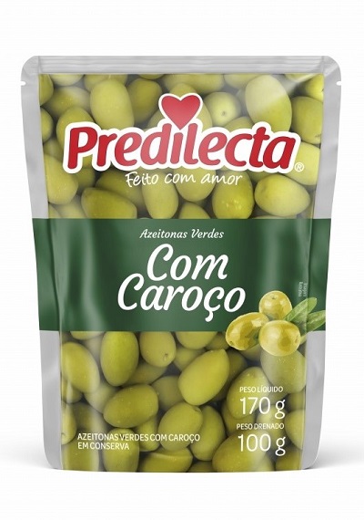 AZEITONA VERDE DOY P PREDILEC COM CAROÇO 100G