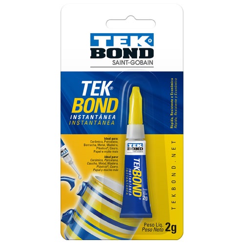 COLA INSTANTÂNEA TEKBOND 2G BLISTER COLA INSTANTÂNEA TEKBOND 2G BLISTER