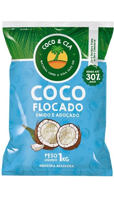 COCO FLOCADO 1KG COCO&CIA UMIDO ADOCADO