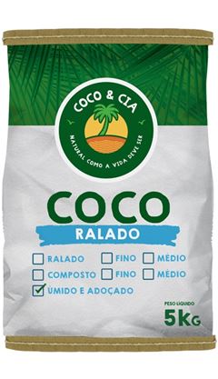 COCO RALADO 5KG COCO&CIA UMIDO E ADOCADO