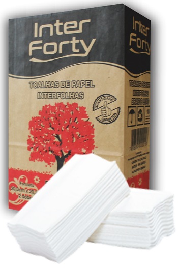 PAPEL TOALHA INTERFOLHA 1000UN INTFORTY BRANCO LUXO