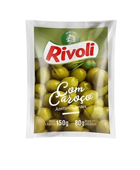 AZEITONA VERDE DOY P RIVOLI COM CAROÇO   80G