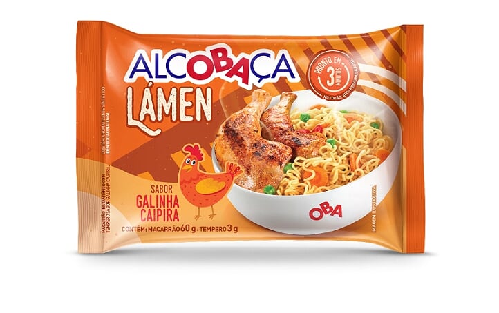 MACARRAO INSTANTANEO ALCOBACA 63G GALINHA CAIPIRA