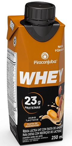 WHEY PROTEINA ZERO LACTOSE 23G PROT 250ML AMENDOIM