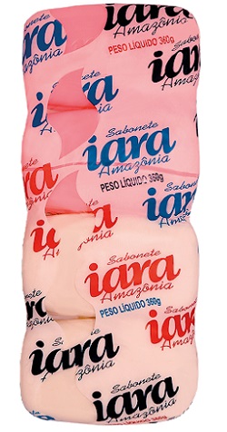 SABONETE IARA 300G AMAZONIA ROSA/BRANCO 4UN