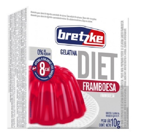 GELATINA DIET BRETZKE 10G FRAMBOESA