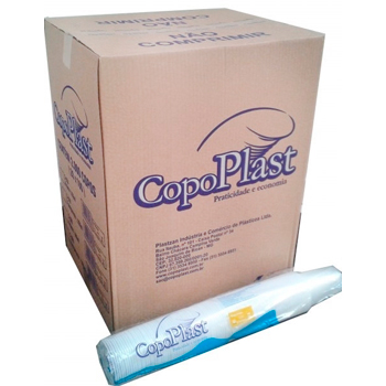 COPO DESCARTÁVEL PS COPOPLAST TRANSPARENTE 100X200ML