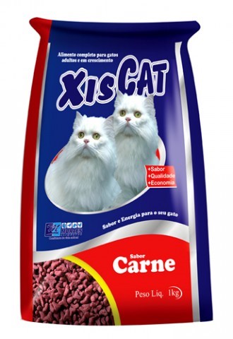 RACAO PARA GATO XISCAT CARNE 1KG