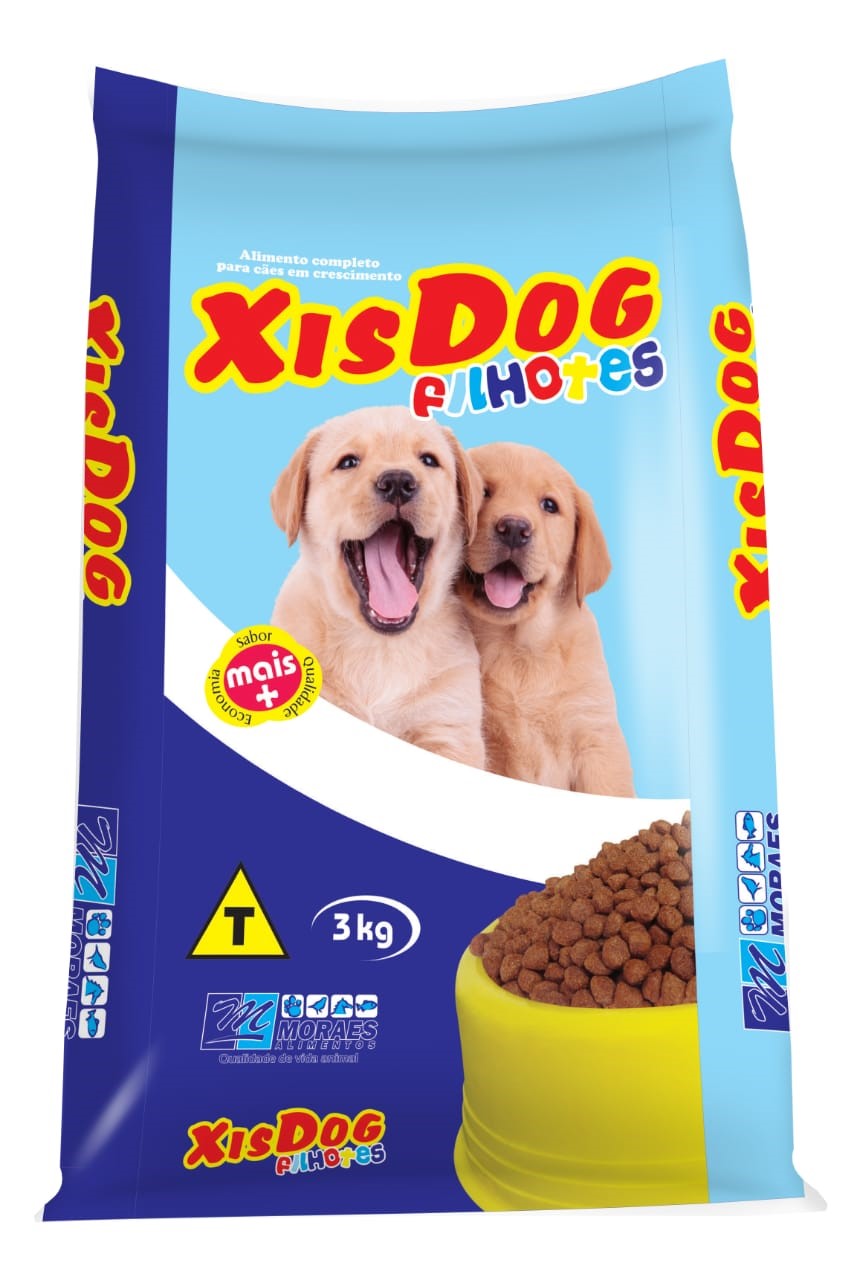 RACAO PARA CACHORRO XISDOG FILHOTE CARNE 3KG