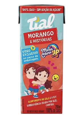 SUCO TP  200ML TIAL 100% MORANGO+MACA