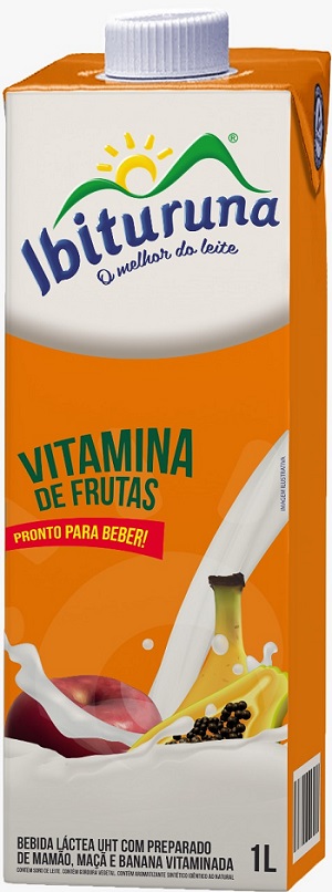 BEBIDA LACTEA IBITURUNA 1L VITAMINA DE FRUTAS BEBIDA LACTEA IBITURUNA 1L VITAMINA DE FRUTAS
